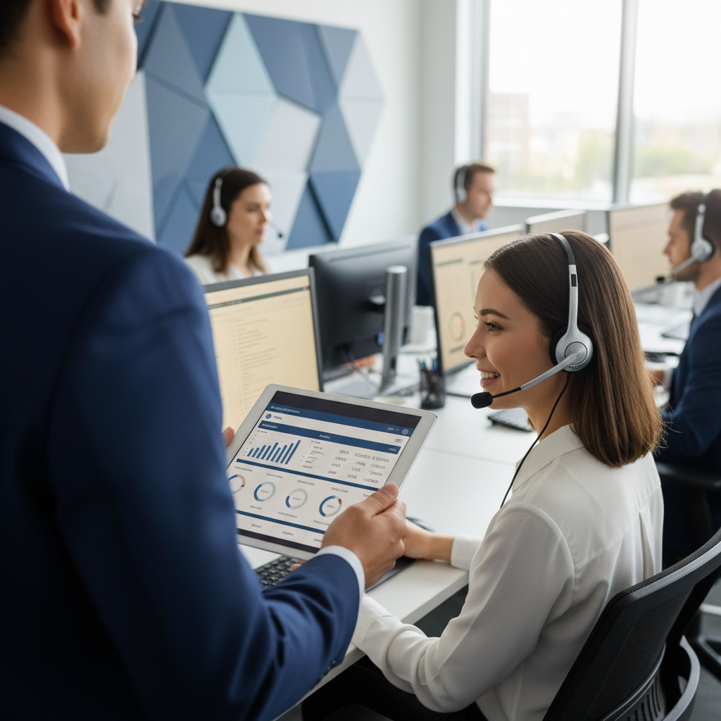 EN ISO 18295-1 certification process audit — An over-the-shoulder perspective of a lead auditor holding a sleek digital tablet, documenting performance metrics while